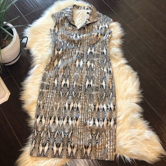 Joeffer Caoc snake print dress size 6 - Picture 5 of 11